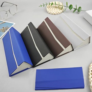 seoul show首爾秀 日系素面折疊三角立體硬殼防壓墨鏡老花近視太陽眼鏡盒