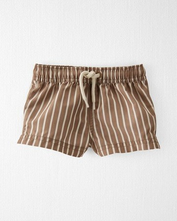 Baby Striped Recycled Swim Trunks