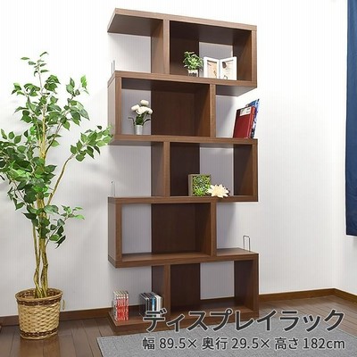 ディスプレイラック 幅90cm 高さ182cm ハイタイプ オープンラック 完成品 棚   キャビネット 本棚 シェルフ CDラック DVDラック ウォール