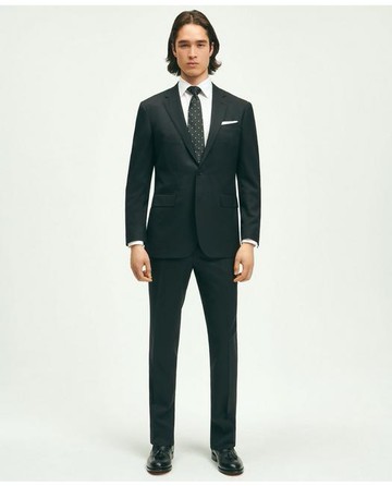 Brooks Brothers Men's Slim Fit Wool 1818 Suit | Black | Size 40 Long