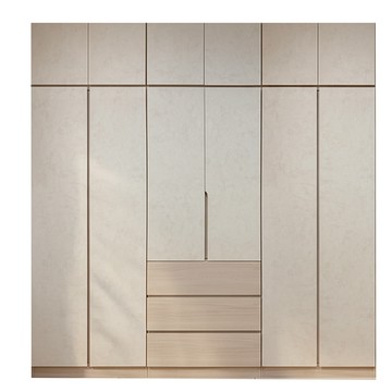 直人木業-CLOUDLIGHT雲光晨霧高被櫥衣櫃組228公分(雙吊+三抽+單吊)