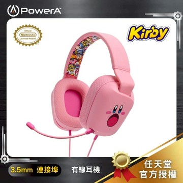 【PowerA】|任天堂官方授權| 有線耳機(NSHS0299-01)-卡比
