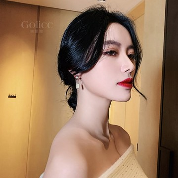 【Gulicc】耳環 歐美長方輕奢耳飾