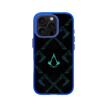 iPhone 16 Pro Clear 激光藍 - Assassin's Creed - Valhalla - Dual Axes