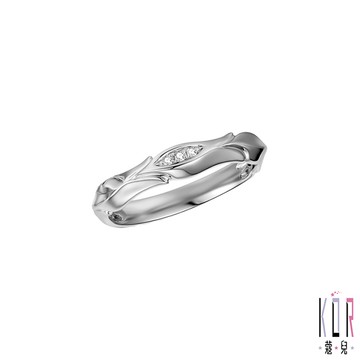 K’OR蔻兒 熱情的愛鑽石/白鋼女戒指