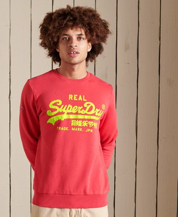 Superdry Men's Men's Vintage Logo American Classic Sweatshirt Red / Campus Red - Size: L