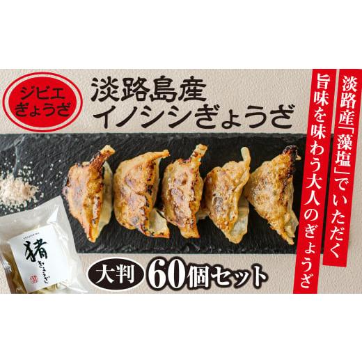 ふるさと納税 兵庫県 淡路市 淡路島産イノシシぎょうざ大判60個セット