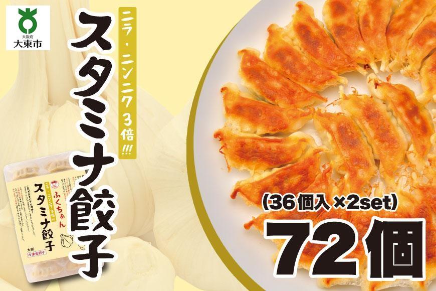 大阪ふくちぁんスタミナ餃子 冷凍生餃子 72個 ［36個入×2セット］AY16