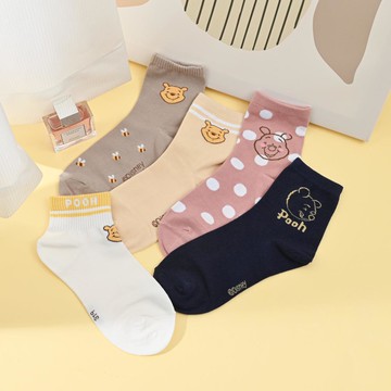 迪士尼少女襪-維尼-22-26cm-多款任選