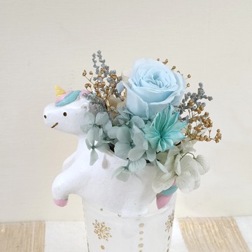 飛馬獨角獸開運盆花  馬年春節禮盒情人花束生日開幕求婚告白禮物