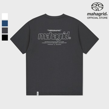 [MAHAGRID] 後三標誌t恤_unisex_korean styleBACK THIRD LOGO TEE