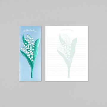 Hakuoshi Botanical 鈴蘭 信紙組