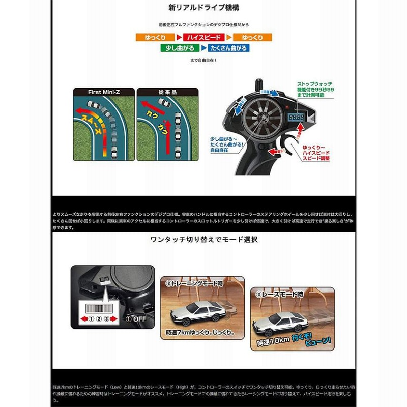 ラジコンカー RC ファーストミニッツ 頭文字D マツダ RX-7 FD3S