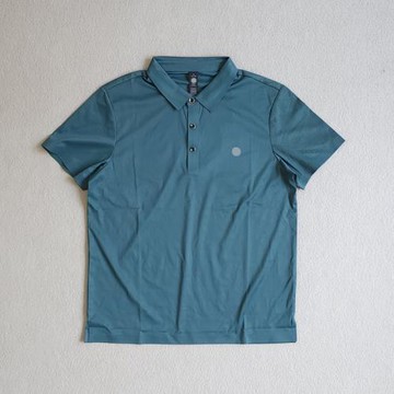 240515擼擼夏季男款商務休閑絲滑面料速干無縫壓膠翻領短袖POLO衫