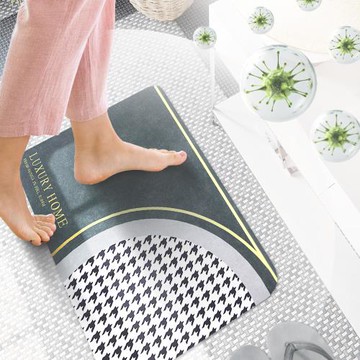 4入組【寢室安居】石墨烯長效抗菌軟式吸水地墊(24H抑菌 奈米級石墨烯粒子 超纖纖維)