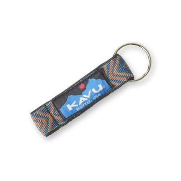 【【蘋果戶外】】KAVU Key Chain 鑰匙扣 深藍幾何