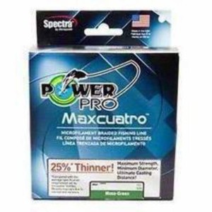 80 pound 500 yards PowerPro Maxcuatro Spectra Moss Green Braided Line