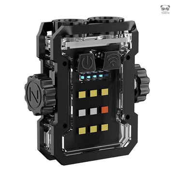 新款多功能迷你鑰匙扣燈超長續航爆亮警示燈便攜式戶外手電筒     黑色 指尖陀螺手電 600mAh