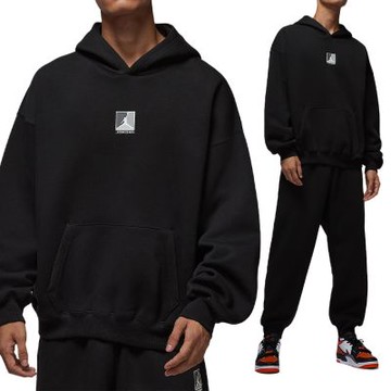 Nike AS M J Brk Gfx PO HD 男款 黑色 加絨 圖案 連帽 運動 長袖 HV0545-010