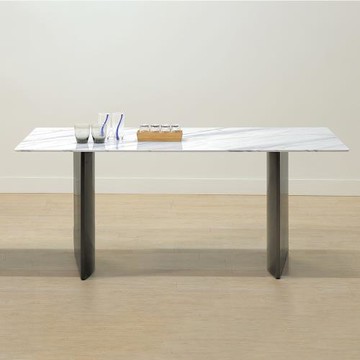 Boden-奧傑6尺造型岩板餐桌/長桌/會議桌