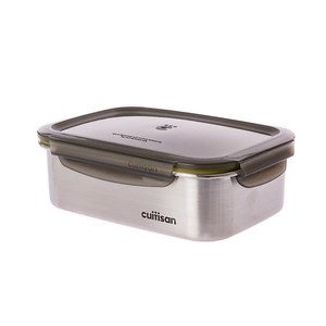 酷藝師可微波316不鏽鋼方形保鮮盒7號(約1400ml)