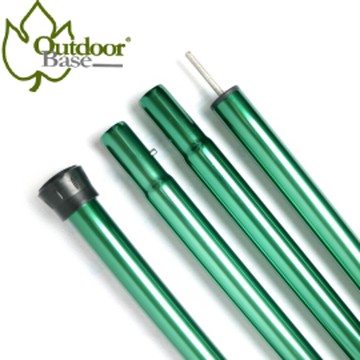 【Outdoorbase  鋁合金支撐桿280cm 綠 2支一入 】22024G/