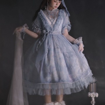 全款深海醫院珍珠刺繡 lolita 連衣裙洛麗塔OP絕美