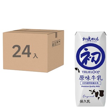 初鹿牧場 原味牛乳保久乳，無添加，100%初鹿生乳使用，香濃醇，200ml x 24入