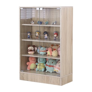 【澄境】加寬加深版 模型公仔收納展示櫃 90*60*40公分漂流木紋