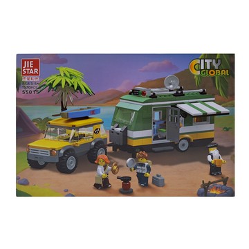 JIE STAR 杰星玩具 鄉村旅行 570片積木玩具  1盒