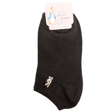 比得兔精繡船型襪-咖啡色x2雙入