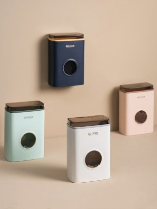 自動取杯器一次性杯子架家用掛壁式飲水機塑膠杯架雙筒紙杯置物架【MJ11868】