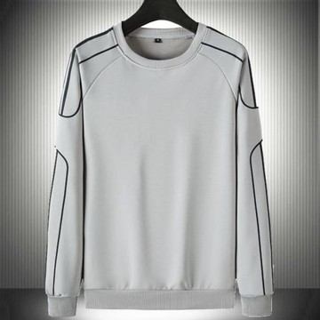 2025春秋新款長袖體恤衫時尚百搭加大碼胖人運動服年輕款9XL衛衣