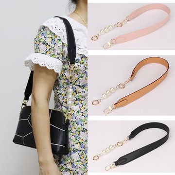 替換v小麻將包鏈條diy改造珍珠延長鏈肩帶配件單買真皮包包鏈子