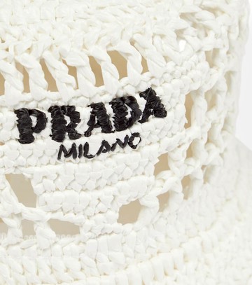 Prada Raffia-effect bucket hat