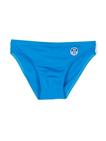North Sails Kids - logo-patch swim trunks - kids - Polyamide/Spandex/Elastane/Polyamide/Spandex/Elastane - 14 yrs - Blue