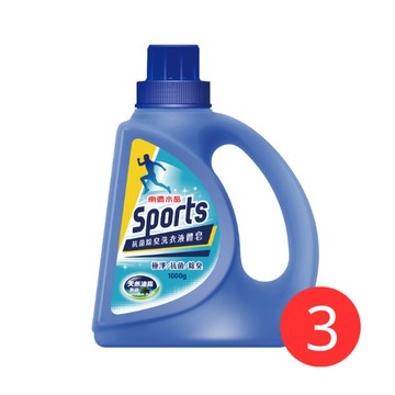 【南僑】Sports抗菌除臭洗衣精瓶裝1000g*3瓶