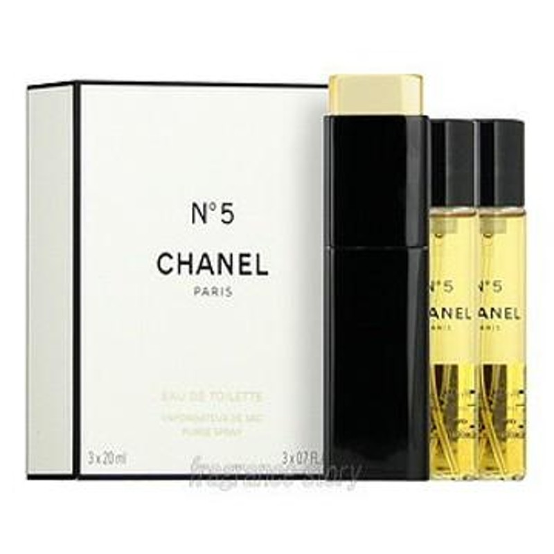 シャネル CHANEL NO.5 パーススプレー 20ml×3〔2リフィル〕 EDT SP fs