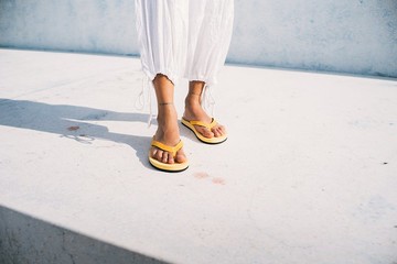 indosole 環保拖鞋 經典款 蜜粉黃 女