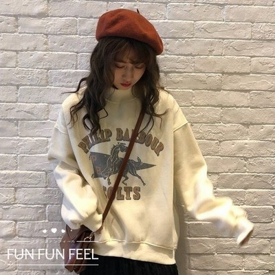 裏ボアパーカー 韓国風パーカー レディース パーカ プルオーバー 裏起毛パーカー ゆったり 長袖 パーカー アウター 2色 通販 Lineポイント最大get Lineショッピング