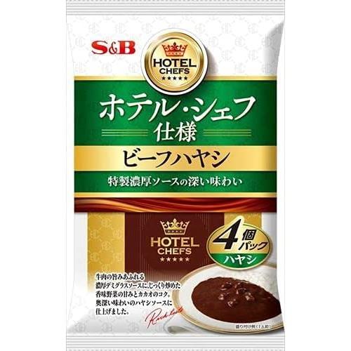 エスビー食品 SB ホテルシェフ仕様 ビーフハヤシ4個 520g ×8 メーカー直送