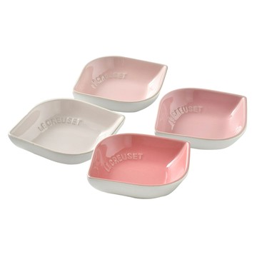 LE CREUSET 櫻之雪花瓣碟 13cm 4入組 粉紅色  1組