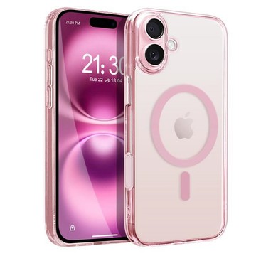 Dapad for iPhone16 6.1專利傳感技術磁吸保護殼-晶戀粉