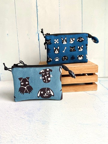 狗狗五層小包五層小包 日本棉布製作 畢業小物生日禮物 有2款