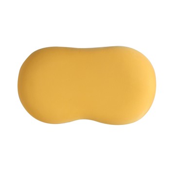 西格傢飾 貓肚皮釋壓靠枕  記憶棉枕  柔軟順滑  透氣吸濕  填補腰背空隙  55 x 35 x 11 cm  月亮黃  1個