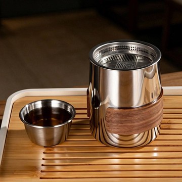 心隔日💥懶人泡茶神器不鏽鋼便攜戶外旅行茶具合一杯辦公室防摔車載泡茶杯