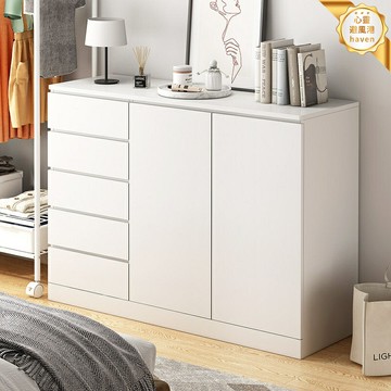 【臥室客廳通用】五斗櫃 儲物櫃 收納櫃 抽屜櫃 置物櫃 靠牆立櫃 實木多層板 多格分類收納 簡約現代風格 床尾儲物神器