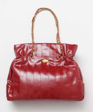 【熱門預購】復古縫線鏈條大容量2用肩背手提包 (3色) LCOP4204