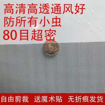 80目高透紗窗防小咬防隱翅蟲小蟲高清家用紗網紗窗網自裝大尺寸