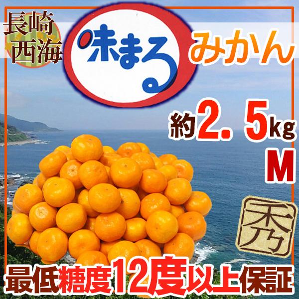 長崎県産　味まるみかん　　S〜Mサイズ　約2.5kg　秀品